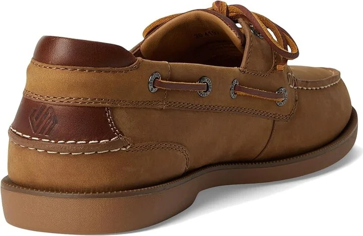 Johnston & Murphy Ventura 2-Eye Boat Shoe Men's Lace-up Boots Tan Full Grain : 13 M (D), Leather - Image 4