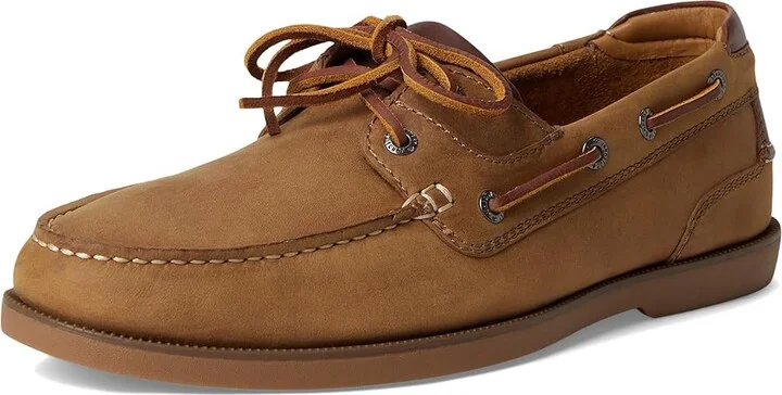 Johnston & Murphy Ventura 2-Eye Boat Shoe Men's Lace-up Boots Tan Full Grain : 13 M (D), Leather - Image 5