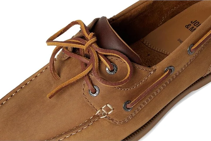 Johnston & Murphy Ventura 2-Eye Boat Shoe Men's Lace-up Boots Tan Full Grain : 13 M (D), Leather - Image 7