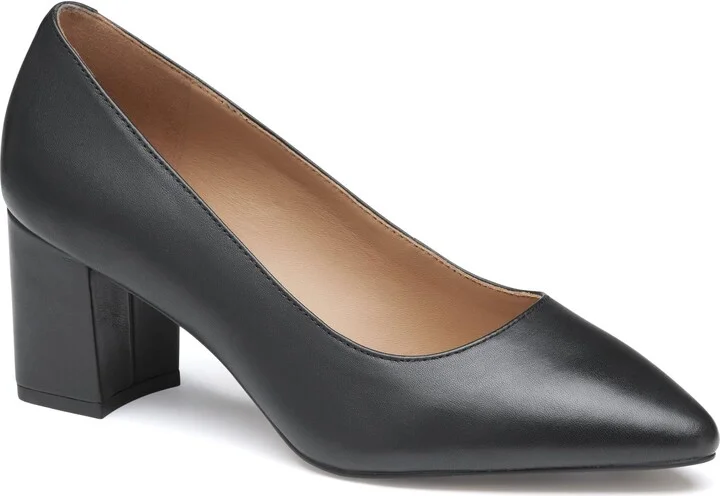 Johnston & Murphy Vicki Pump Black Glove Leather - Size 8.5M