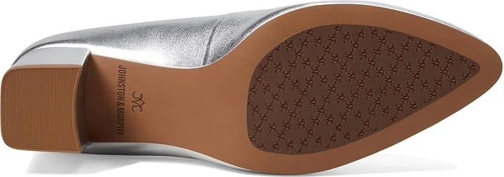 Johnston & Murphy Vicki Pump High Women's Heels Silver Metallic : 11 M, Leather - Image 3