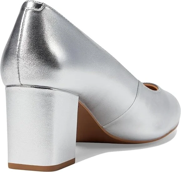 Johnston & Murphy Vicki Pump High Women's Heels Silver Metallic : 11 M, Leather - Image 4