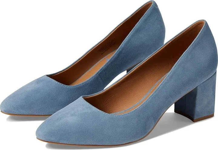 Johnston & Murphy Vicki Pump High Women's Heels Slate Blue : 8 M, Leather
