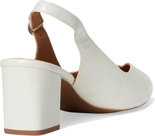 Johnston & Murphy Vicki Slingback Pump Women's Sandals Bone Italian Pearlized Patent Leather : 7.5 M - Image 4