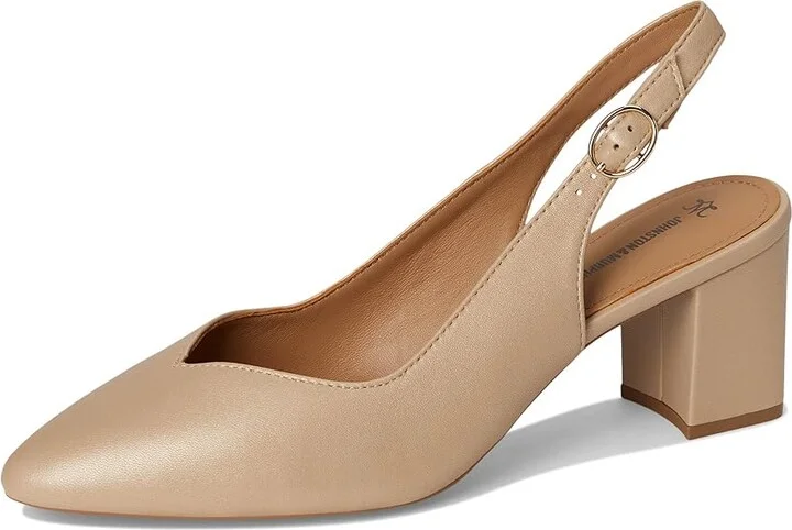 Johnston & Murphy Vicki Slingback Pump Women's Sandals Sand Pearlized Glove Leather : 7.5 M - Image 5