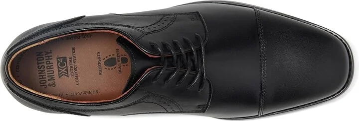 Johnston & Murphy Waterproof XC4(r) Branning Cap Dress Cap Toe Oxford Men's Lace Up Cap Toe Shoes Black Waterproof Calfskin : 7 M (D) - Image 3