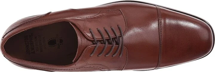 Johnston & Murphy Waterproof XC4(r) Branning Cap Dress Cap Toe Oxford Men's Lace Up Cap Toe Shoes Tan Waterproof Calfskin : 7.5 M (D) - Image 3