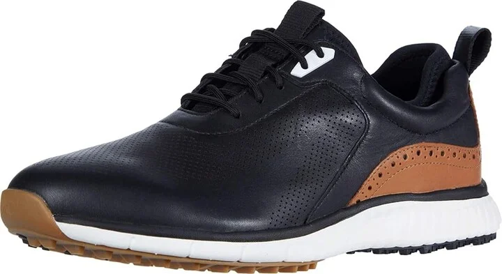 Johnston & Murphy Waterproof XC4(r) Golf H1-Luxe Hybrid Sneaker Men's Shoes Black Waterproof Full Grain : 8 M (D), Leather - Image 2