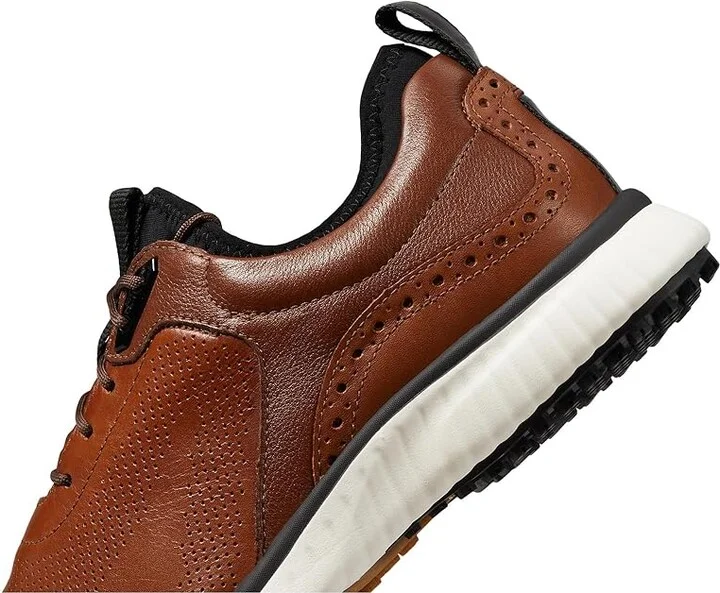 Johnston & Murphy Waterproof XC4(r) Golf H1-Luxe Hybrid Sneaker Men's Shoes Tan Waterproof Full Grain : 8 M (D), Leather - Image 5