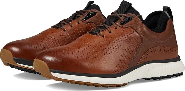 Johnston & Murphy Waterproof XC4(r) Golf H1-Luxe Hybrid Sneaker Men's Shoes Tan Waterproof Full Grain : 8 M (D), Leather