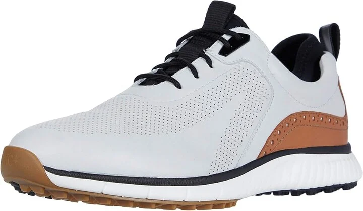 Johnston & Murphy Waterproof XC4(r) Golf H1-Luxe Hybrid Sneaker Men's Shoes White Waterproof Full Grain : 8 M (D), Leather - Image 2