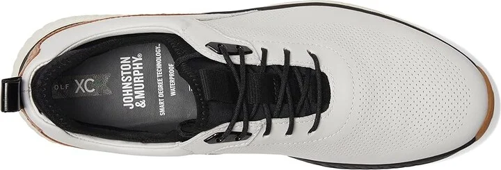 Johnston & Murphy Waterproof XC4(r) Golf H1-Luxe Hybrid Sneaker Men's Shoes White Waterproof Full Grain : 8 M (D), Leather - Image 3