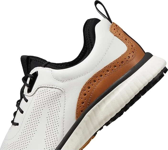 Johnston & Murphy Waterproof XC4(r) Golf H1-Luxe Hybrid Sneaker Men's Shoes White Waterproof Full Grain : 8 M (D), Leather - Image 5