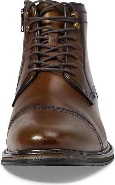 Johnston & Murphy XC Flex Raleigh Cap Toe Zip Men's Boots Dark Tan Full Grain : 9 M (D), Leather - Image 2