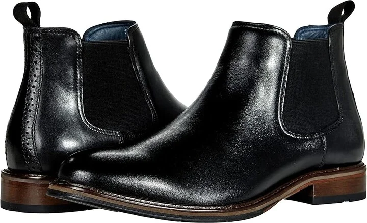 Johnston & Murphy XC Flex Raleigh Chelsea Men's Shoes Black Full Grain : 8 M (D), Leather