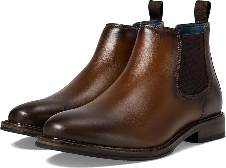 Johnston & Murphy XC Flex Raleigh Chelsea Men's Shoes Tan Full Grain : 8 M (D), Leather