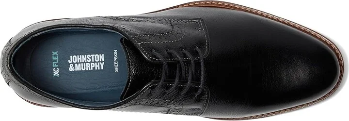 Johnston & Murphy XC Flex Raleigh Plain Toe Men's Shoes Black Full Grain : 8 M (D), Leather - Image 2