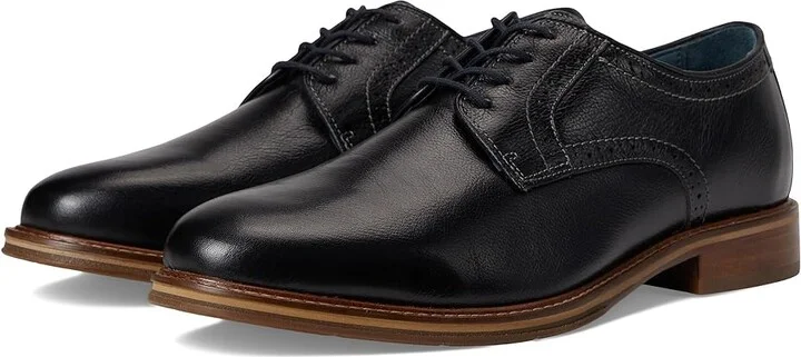 Johnston & Murphy XC Flex Raleigh Plain Toe Men's Shoes Black Full Grain : 8 M (D), Leather