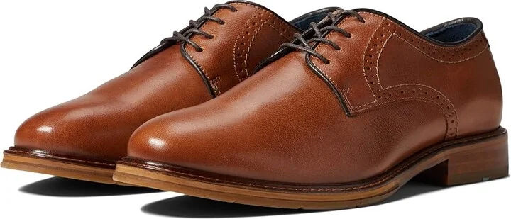 Johnston & Murphy XC Flex Raleigh Plain Toe Men's Shoes Tan Full Grain : 8 M (D), Leather