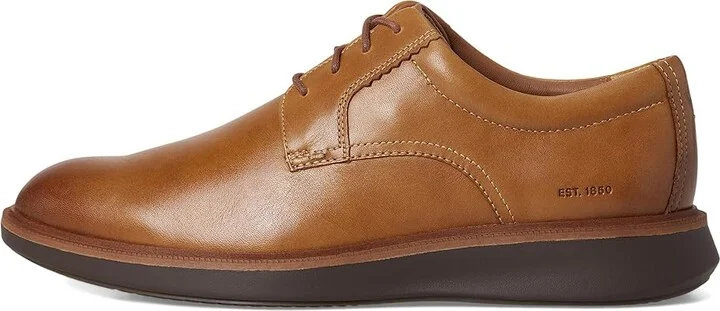 Johnston & Murphy XC+ Parker Plain Toe Men's Shoes Tan Waterproof Full Grain : 11 M (D), Leather - Image 4