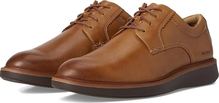 Johnston & Murphy XC+ Parker Plain Toe Men's Shoes Tan Waterproof Full Grain : 11 M (D), Leather