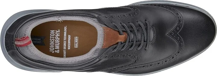 Johnston & Murphy XC4 Lancer Wing Tip Men's Shoes Black : 8.5 M (D), Leather - Image 2