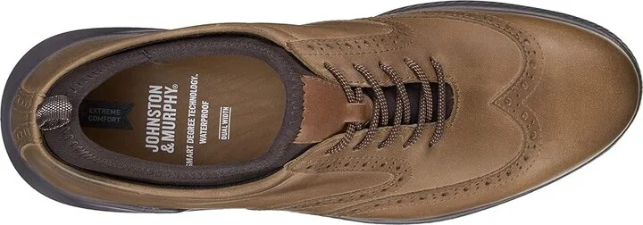 Johnston & Murphy XC4 Lancer Wing Tip Men's Shoes Tan : 8 M (D), Leather - Image 2