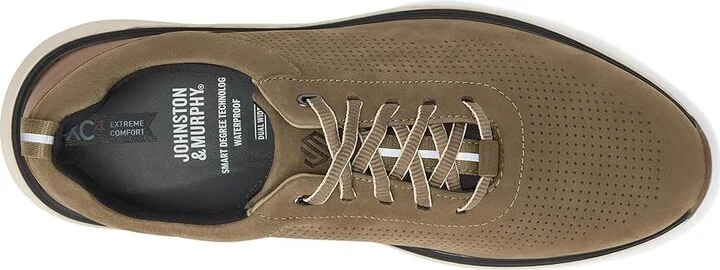 Johnston & Murphy XC4 Prentiss 2 Embossed U-Throat Men's Shoes Taupe Tumbled Nubuck : 11.5 M (D), Leather - Image 2
