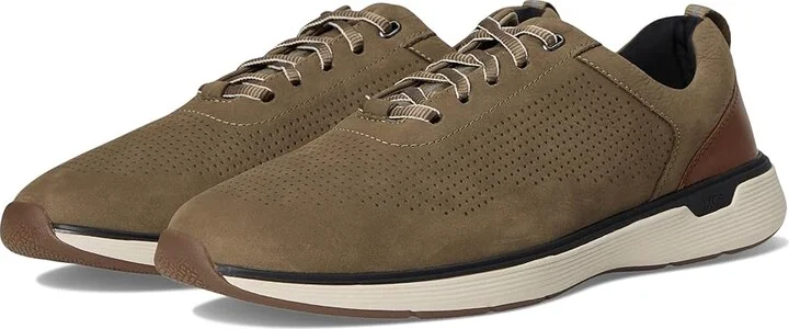 Johnston & Murphy XC4 Prentiss 2 Embossed U-Throat Men's Shoes Taupe Tumbled Nubuck : 11.5 M (D), Leather