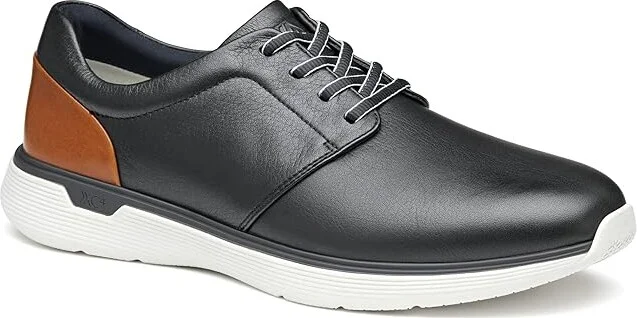 Johnston & Murphy Xc4 Prentiss 2 Plain Toe Men's Shoes Black Waterproof Full Grain : 9 XW (EEE), Leather
