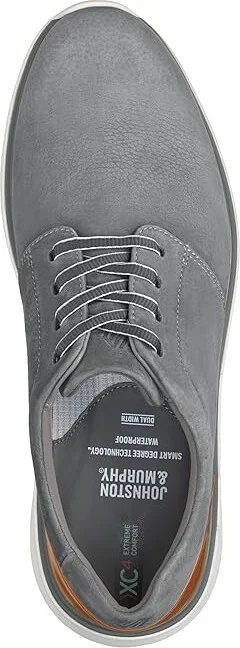 Johnston & Murphy Xc4 Prentiss 2 Plain Toe Men's Shoes Gray Waterproof Tumbled Nubuck : 11 XW (EEE), Leather - Image 2