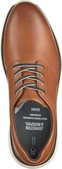 Johnston & Murphy Xc4 Prentiss 2 Plain Toe Men's Shoes Tan Waterproof Full Grain : 9 XW (EEE), Leather - Image 2