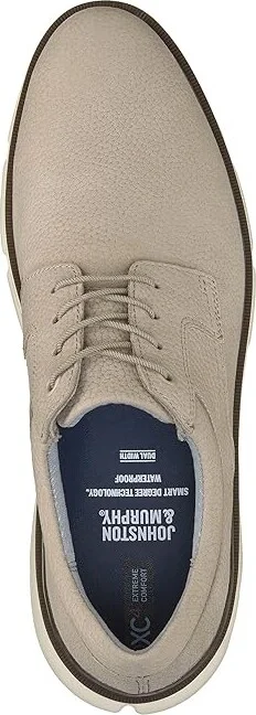 Johnston & Murphy XC4 Tanner Plain Toe Men's Shoes Beige : 9 M (D), Nubuck - Image 2