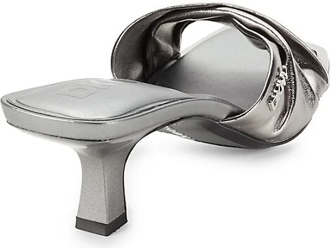 Jolaine Metallic Logo Twist Sandals - Image 3
