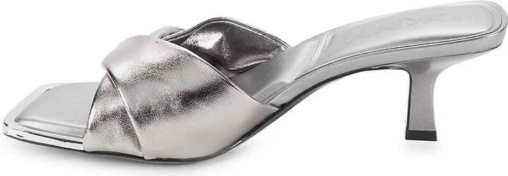 Jolaine Metallic Logo Twist Sandals - Image 4