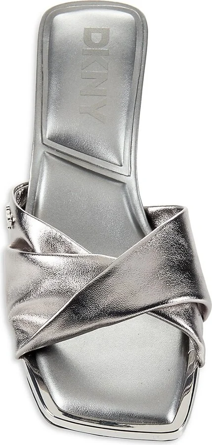 Jolaine Metallic Logo Twist Sandals - Image 5