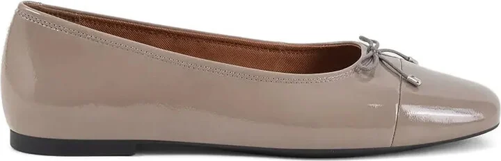 Jolin bow-detail round toe flats