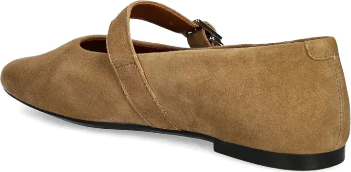 Jolin buckle-strap suede ballet flats - Image 3