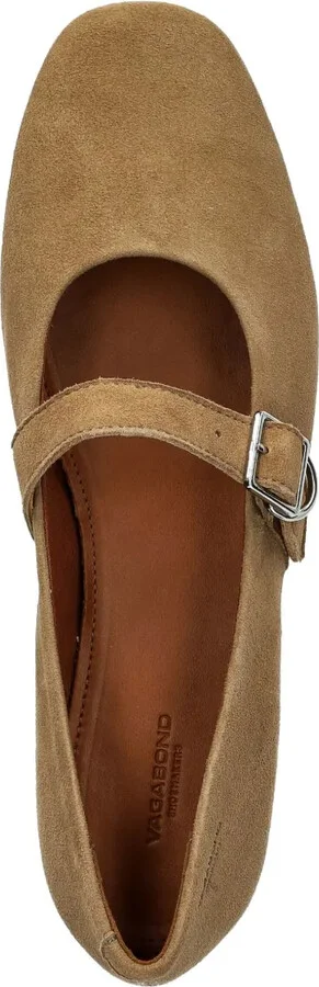 Jolin buckle-strap suede ballet flats - Image 4
