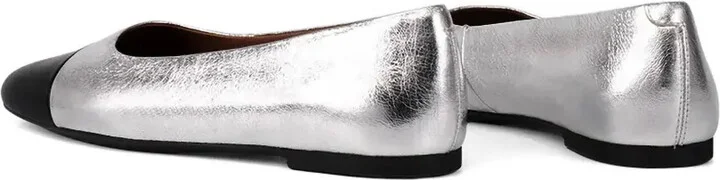 Jolin metallic leather ballet flats - Image 3