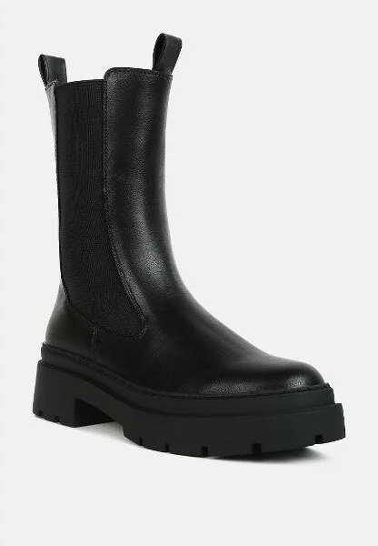 Jolt Elasticated Gussets Lug Sole Boots Women - Image 2