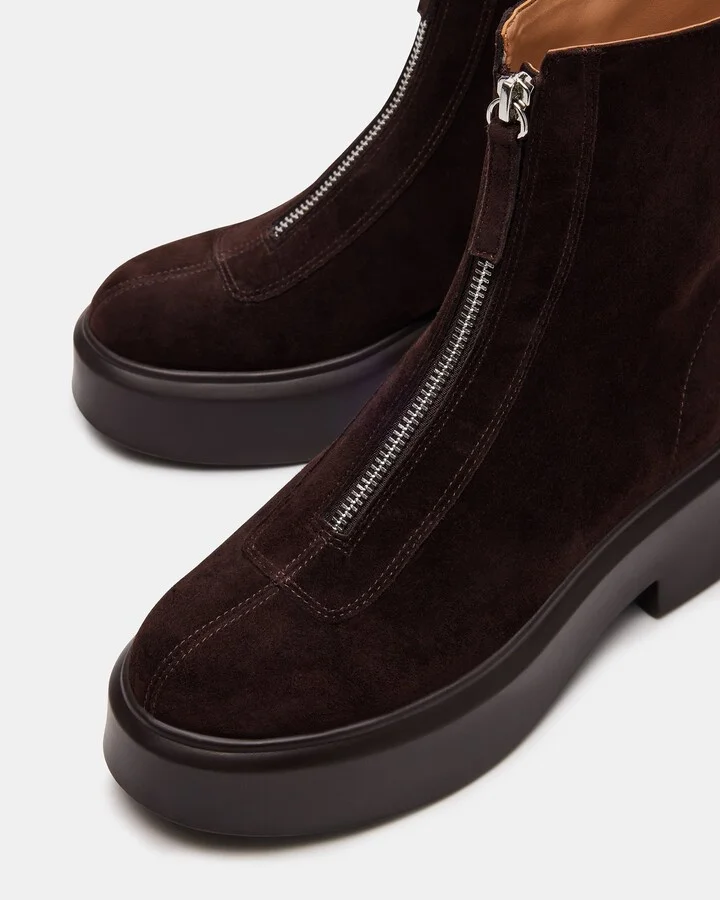 Jones Chocolate Brown Suede - Image 4