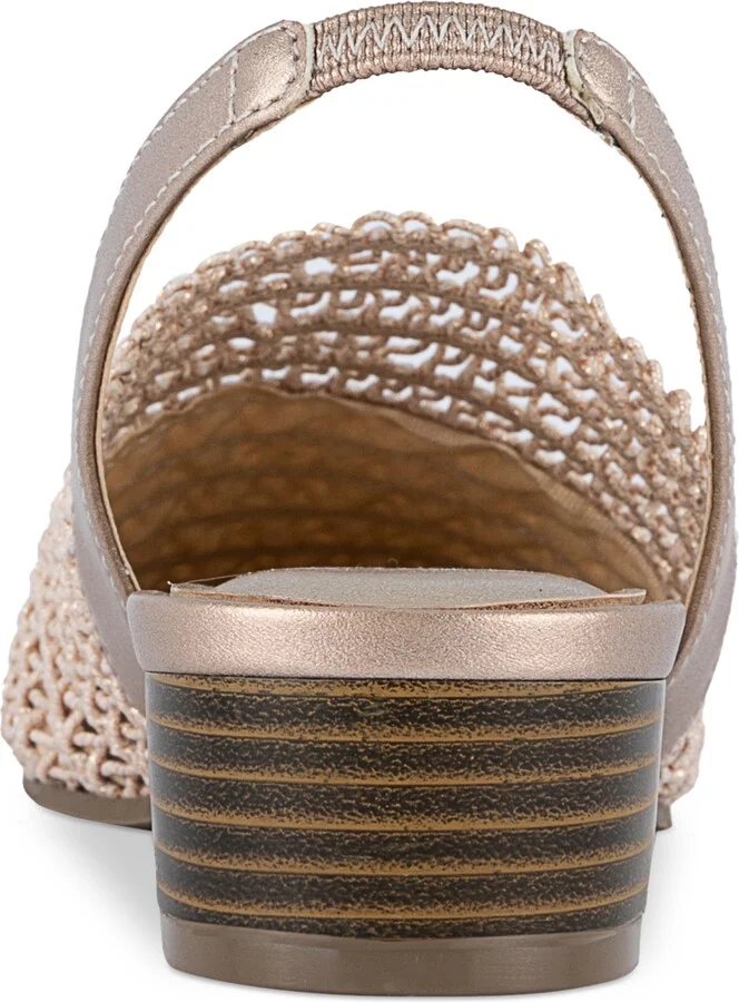 Jones New York Women's Carolton Woven Slingback Flats - Image 3