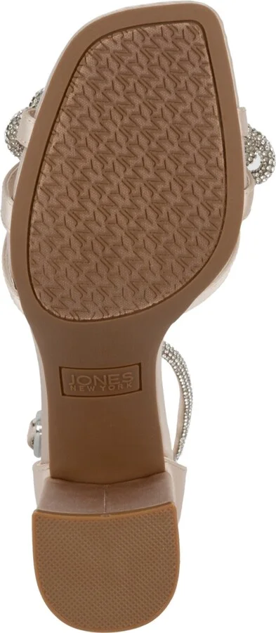 Jones New York Women's Earaman Block Heel Rhinestone Bow Dress Sandals - Image 5
