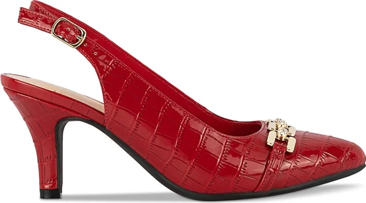 Jones New York Women's Gildyy Pave Chain Slingback Pumps - Image 6