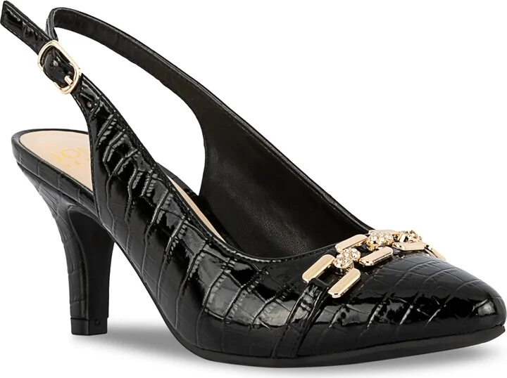 Jones New York Women's Gildyy Pave Chain Slingback Pumps