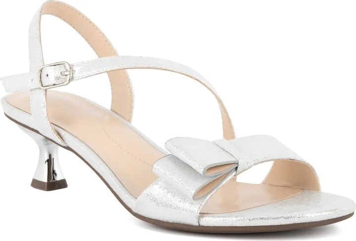 Jones New York Women's Kellery Kitten Heel Dress Sandals