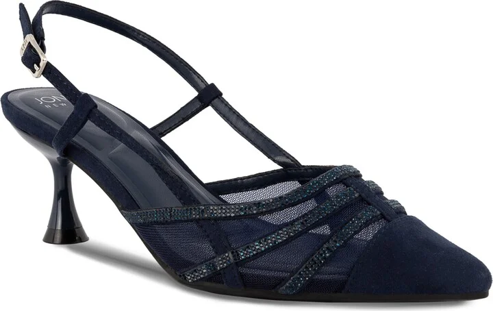 Jones New York Women's Lindala Kitten Heel Slingback Evening Pumps