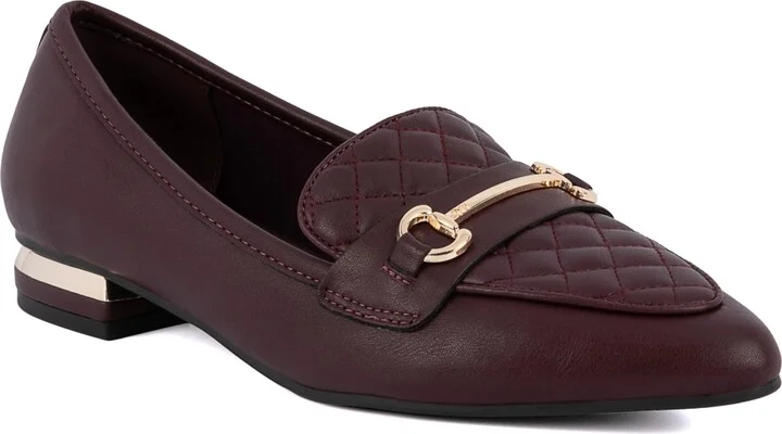 Jones New York Women's Quadia Pointed Toe Quilted Loafers