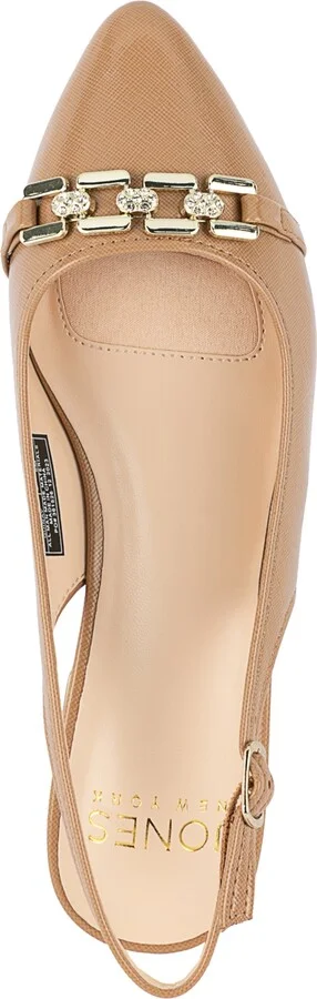 Jones New York Women's Quinay Pave Chain Slingback Flats - Image 4